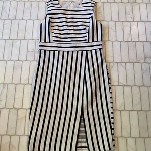 Black and white stripped dress